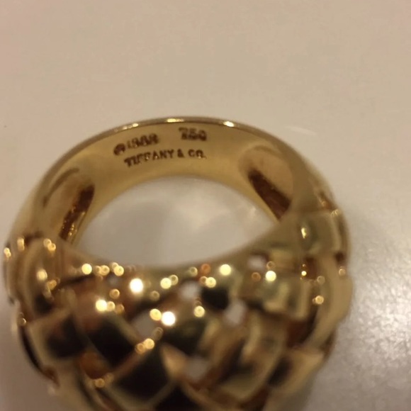 Tiffany & co 18k basket ring 7 - Picture 2 of 4